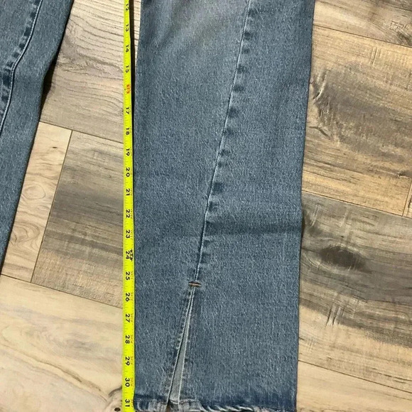 Good American Women’s Good Boy Twisted Slit Jeans Slit hem jeans size 6/28 - Picture 8 of 10